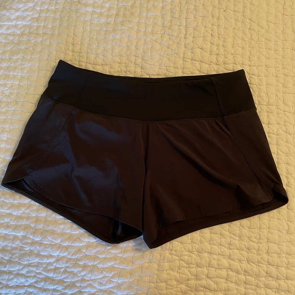 Lululemon Speed-Up Shorts in black size 4
